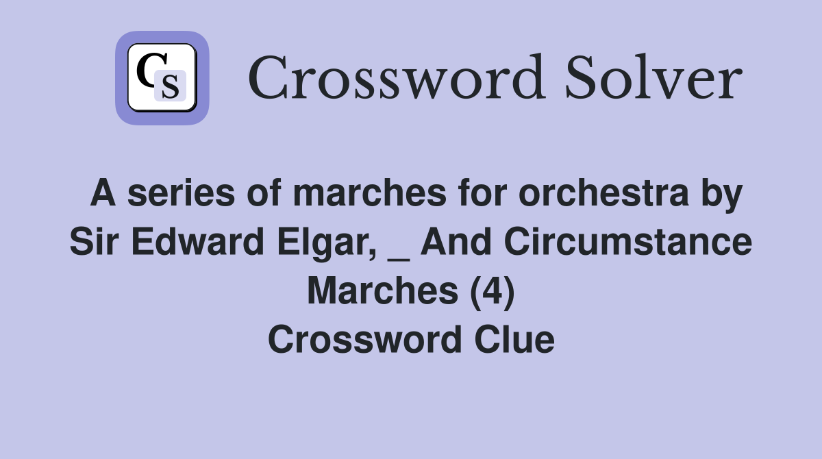 A series of marches for orchestra by Sir Edward Elgar And